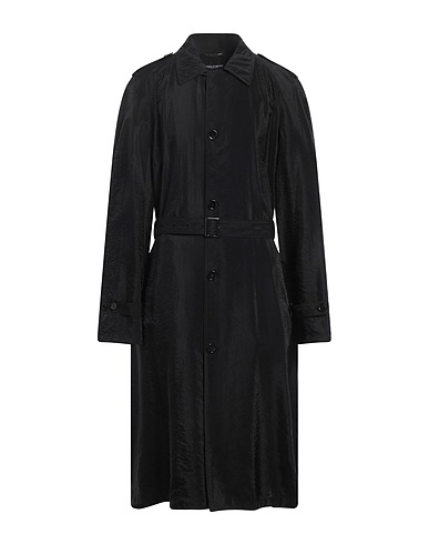 DOLCE&GABBANA Full-length jacket Black 75% Viscose, 25% Polyamide