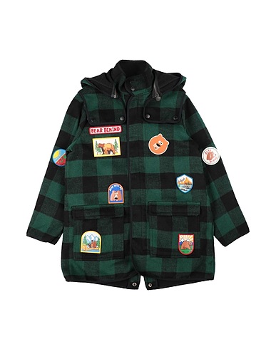 STELLA McCARTNEY KIDS Mantel Grün 77% Polyester, 23% Wolle