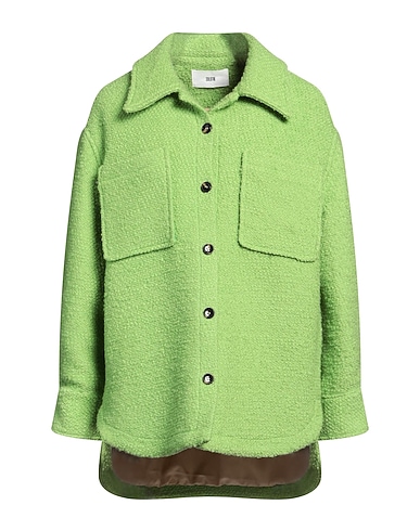 SOLOTRE Solid color shirts & blouses VERDE 56% Wool, 40% Virgin Wool, 4% Polyester