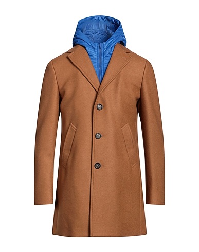 MANUEL RITZ Coat Camel 75% Virgin Wool, 25% Polyamide