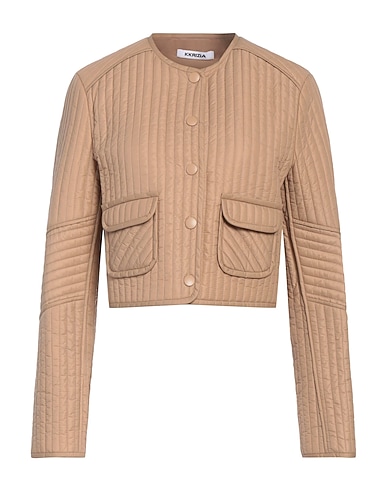 KRIZIA Shell jacket Camel 100% Polyester