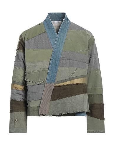 GREG LAUREN Jacket Military green 55% Cotton, 40% Wool, 5% Nylon