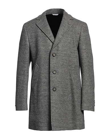 MANUEL RITZ Coat Grey 53% Acrylic, 43% Polyester, 4% Wool