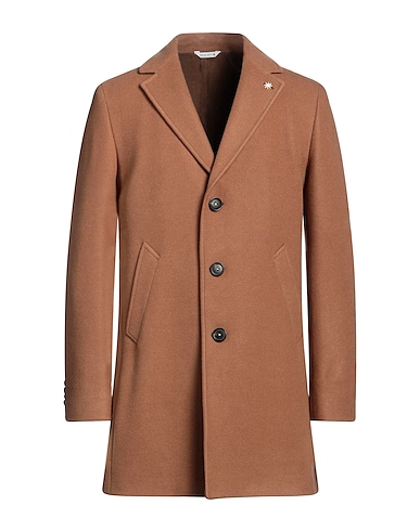 MANUEL RITZ Coat Camel 53% Acrylic, 43% Polyester, 4% Wool