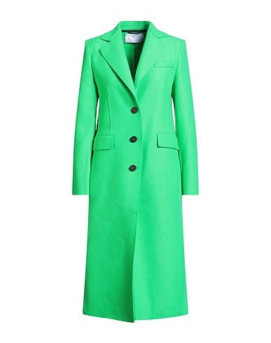 HARRIS WHARF LONDON Coat Green 100% Virgin Wool