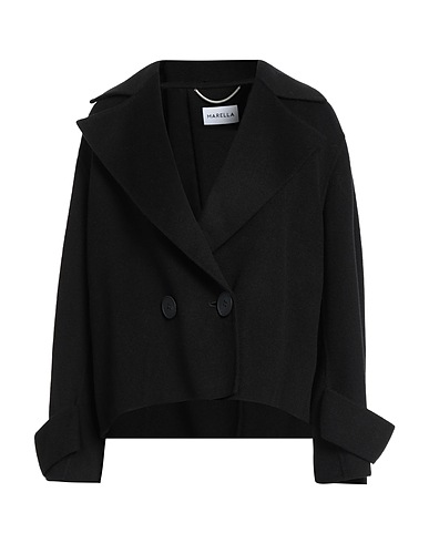MARELLA Cappotto Nero 60% Lana, 40% Viscosa