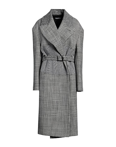 TOM FORD Coat Black 100% Cashmere, Polyamide, Virgin Wool, Alpaca wool, Calfskin