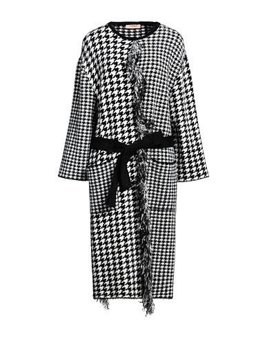 TWINSET Coat Black 100% Polyamide
