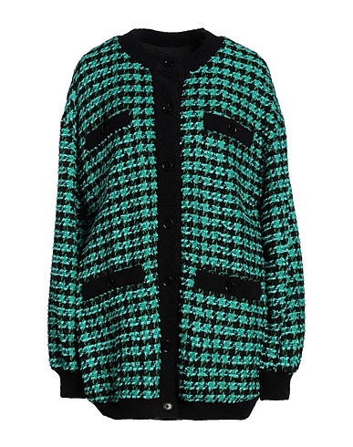 MSGM Jacket Green 41% Cotton, 32% Acrylic, 22% Polyester, 3% Wool, 2% Viscose