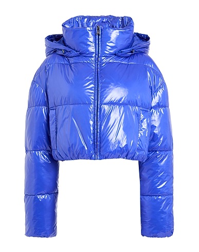 PATRIZIA PEPE Shell jacket Bright blue 100% Polyamide