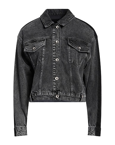 PATRIZIA PEPE Denim jacket Charcoal 100% Recycled cotton