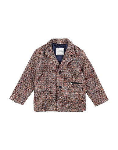 DANIELE ALESSANDRINI Coat Rust 75% Polyester, 10% Wool, 10% Acrylic, 5% Other Fibres