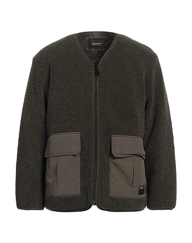 CARHARTT Teddy Coat Verde militare 100% Poliestere, Nylon