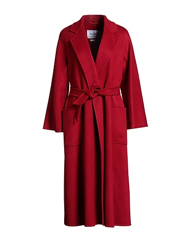 MAX MARA Coat Red 100% Cashmere