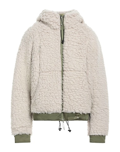 ROA Teddy Coat Grigio chiaro 60% Poliestere, 40% Lana Vergine, Cotone, Poliammide, Elastan