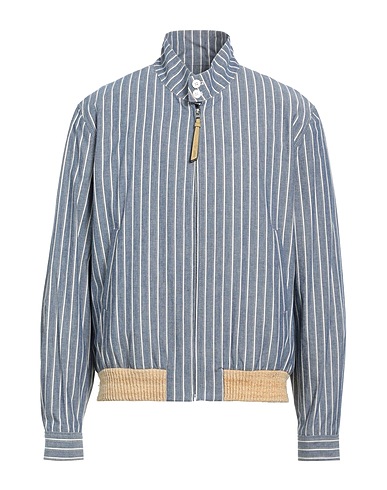 LOEWE Jacke Blau 100% Baumwolle, Seide, Elastan