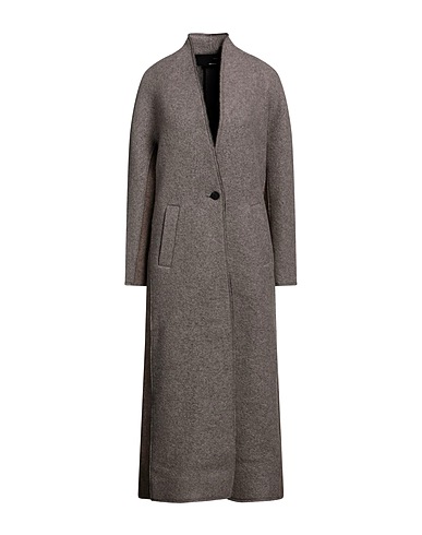 ISABEL BENENATO Full-length jacket Taupe 90% Virgin Wool, 10% Polyester