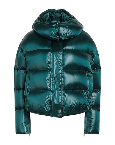 PATRIZIA PEPE Shell jacket Deep teal 100% Polyamide
