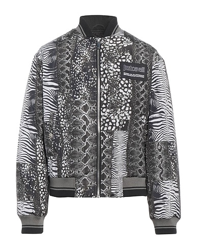 JUST CAVALLI Bomber Black 100% Polyester, Elastane