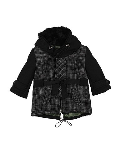 MANUELL & FRANK Coat Black 53% Polyester, 47% Cotton