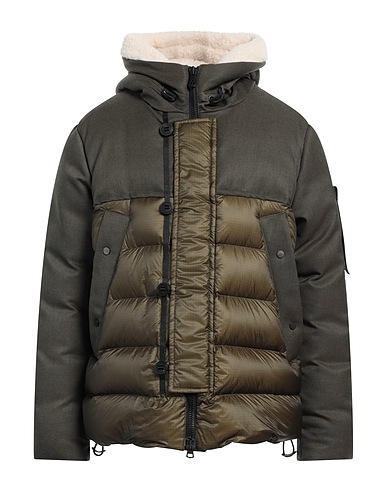 PEUTEREY Shell jacket Military green 60% Wool, 40% Polyamide
