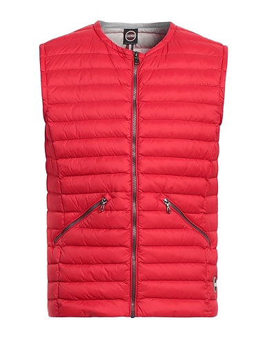 COLMAR Vest Red Textile fibers