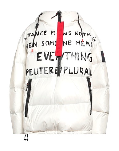 PEUTEREY Steppjacke Cremeweiß 100% Polyester, Daunenjacke mit Gänsefedern