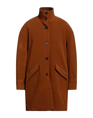 MASSIMO ALBA Coat Brown 100% Wool