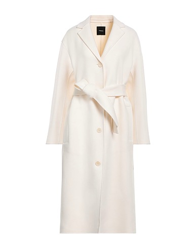 THEORY Coat Ivory 90% Wool, 10% Cashmere