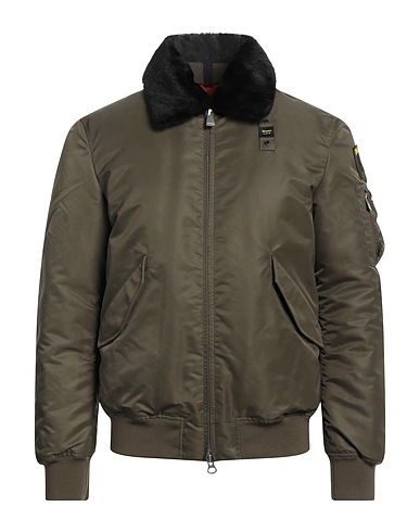 BLAUER. Jacket Military green 100% Polyamide