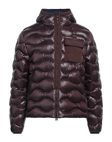 BLAUER. Shell jacket Chocolate brown 100% Polyester