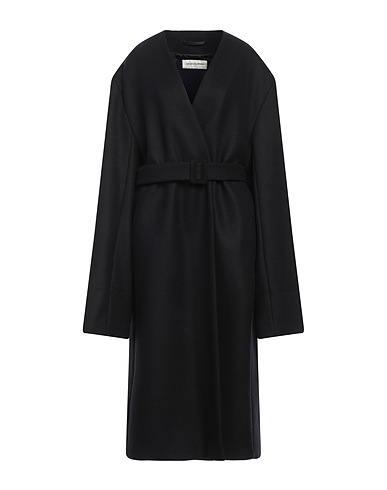 DRIES VAN NOTEN Coat Black 87% Wool, 13% Polyamide