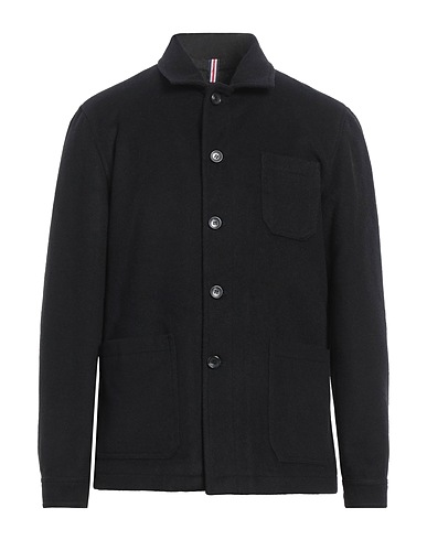 AGO.RA.LO. Coat Black 50% Wool, 35% Polyester, 15% Polyamide