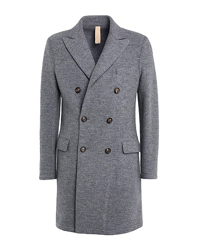 ELEVENTY Coat Grey 100% Wool, Polyester, Polyurethane