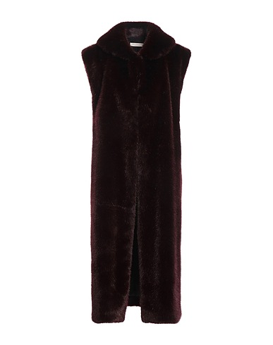 PHILOSOPHY di LORENZO SERAFINI Teddy Coat BORDEAUX 86% Modacrylic, 14% Polyester