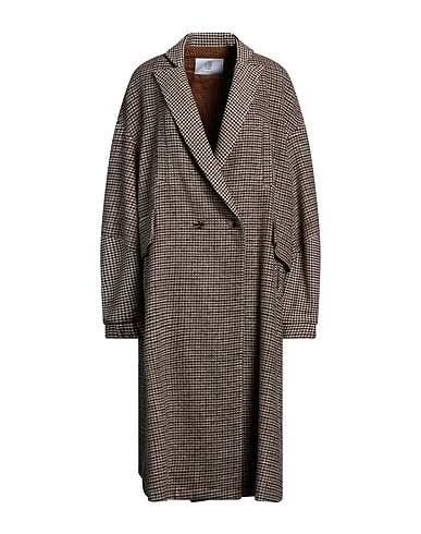 OMBRA DI FOGLIA Double breasted pea coat Beige 50% Acrylic, 25% Polyester, 22% Wool, 3% Other Fibres