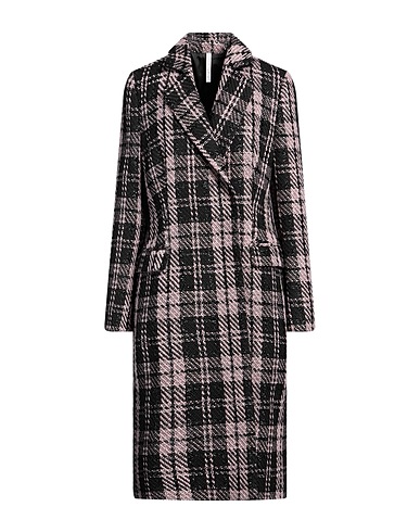 MAISON LAVINIATURRA Coat Black 40% Acrylic, 27% Virgin Wool, 16% Alpaca wool, 12% Wool, 5% Polyamide