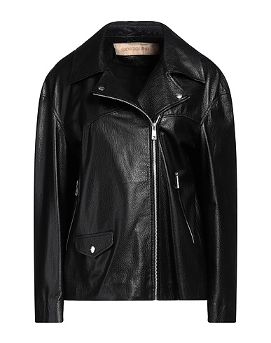 GIORGIO BRATO Giacca biker Nero 100% Pelle