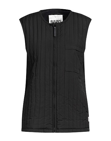 RAINS Weste Schwarz 100% Polyester