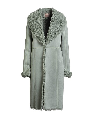 TWINSET Teddy Coat Verde salvia 100% Poliestere
