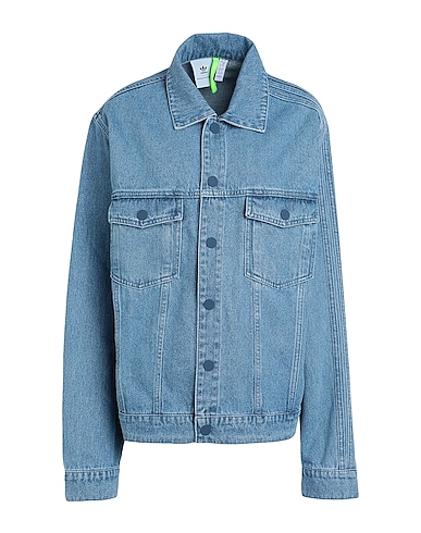 ADIDAS ORIGINALS x KSENIA SCHNAIDER Cazadora vaquera 3 STRIPE JACKET Azul marino 100% Algodón