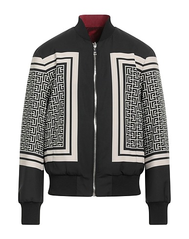 BALMAIN Bomber Black 97% Polyester, 3% Elastane, Polyamide