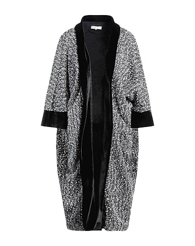 BOTONDI COUTURE Soprabito Nero 66% Cotone, 16% Acrilico, 12% Altre Fibre, 6% Poliammide, Seta