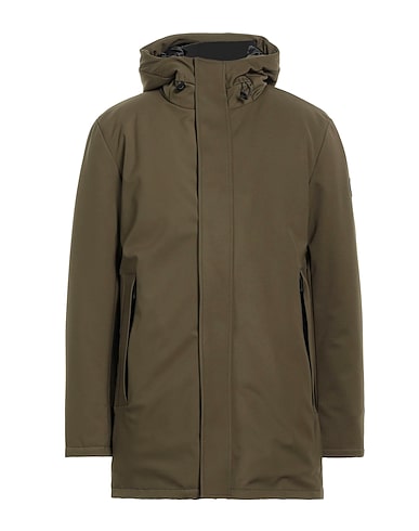 PEOPLE OF SHIBUYA Coat Military green 62% Polyamide, 38% Elastane, Polyester