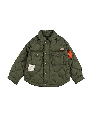 DOLCE&GABBANA Jacket Military green 100% Polyamide, Cotton, Polyester, Viscose, Elastane