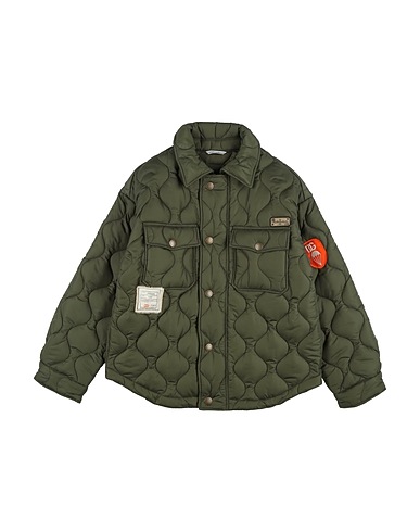 DOLCE&GABBANA Jacket Military green 100% Polyamide, Cotton, Polyester, Viscose, Elastane