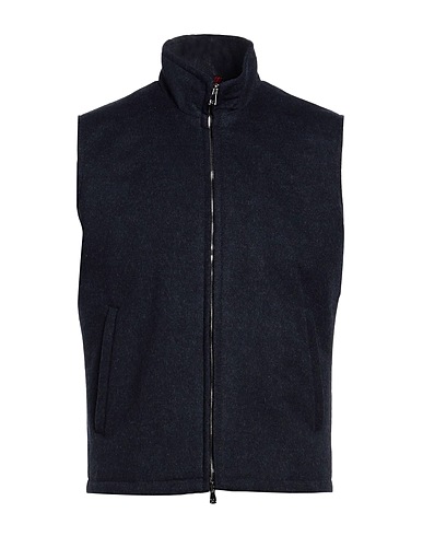 ISAIA Vest Midnight blue 93% Wool, 7% Cashmere