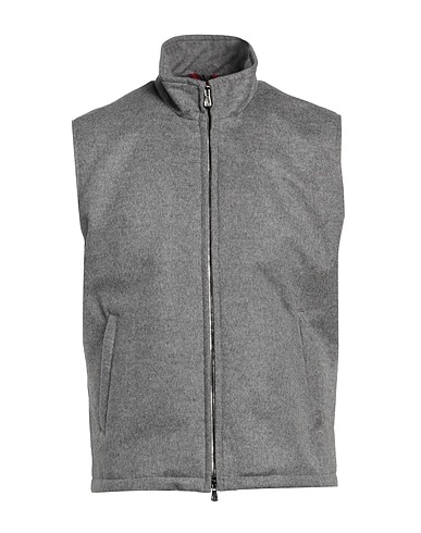 ISAIA Gilet Grey 93% Wool, 7% Cashmere