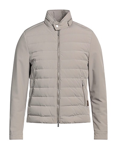 MOORER Shell jacket Khaki 88% Polyamide, 12% Polyurethane