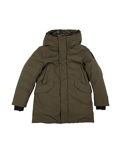 BOMBOOGIE Piumino Verde militare 95% Poliestere, 5% Elastan